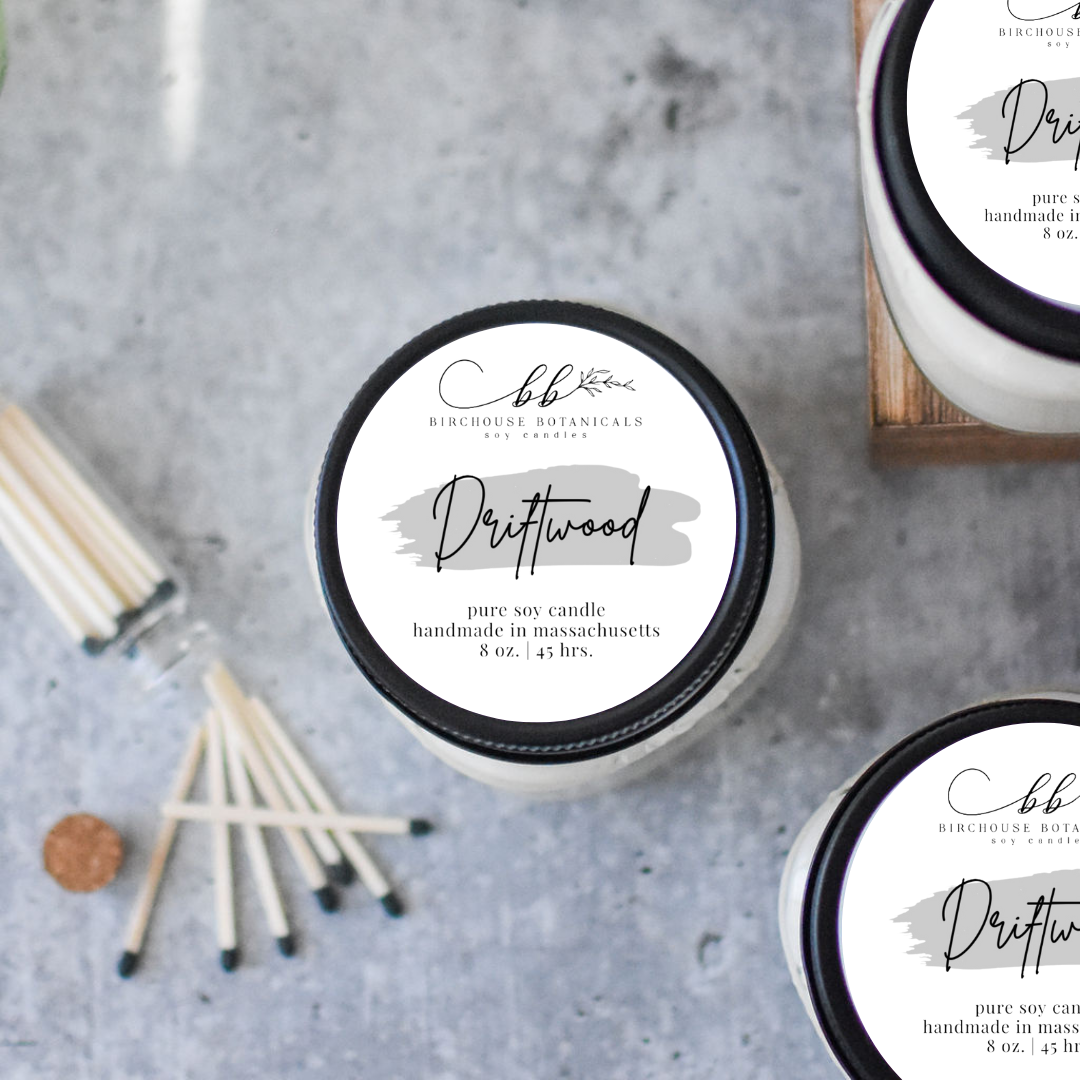 Driftwood 8 oz. Soy Candle