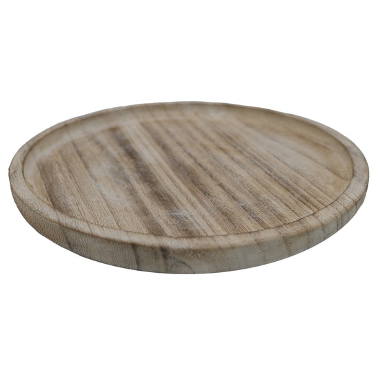 Load image into Gallery viewer, Round Wood Tray
