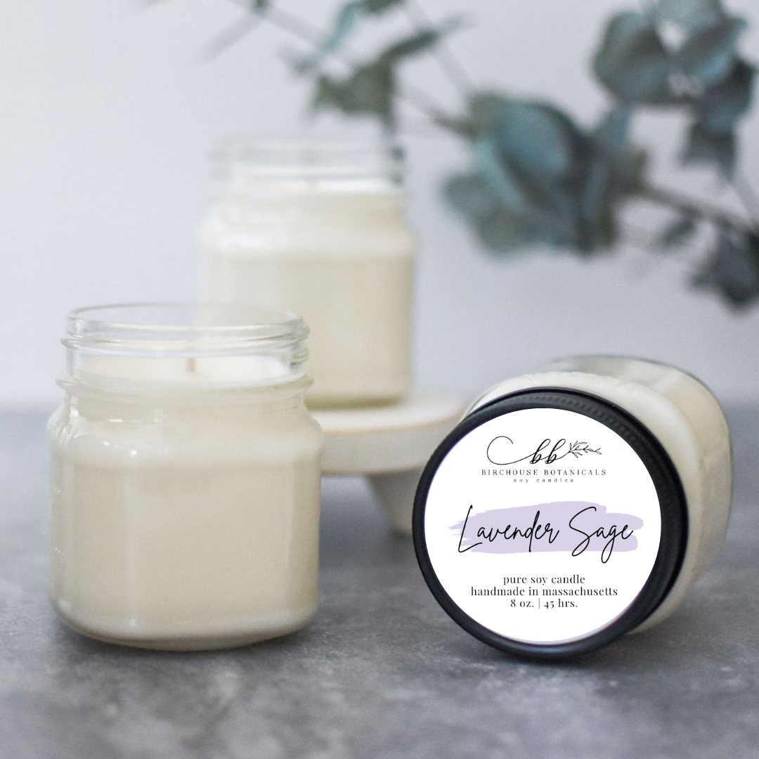 Lavender Sage 8 oz. Soy Candle