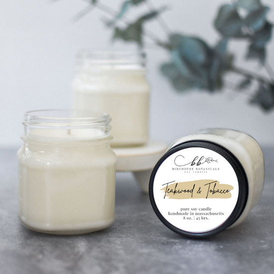 Load image into Gallery viewer, Teakwood &amp;amp; Tobacco 8 oz. Soy Candle
